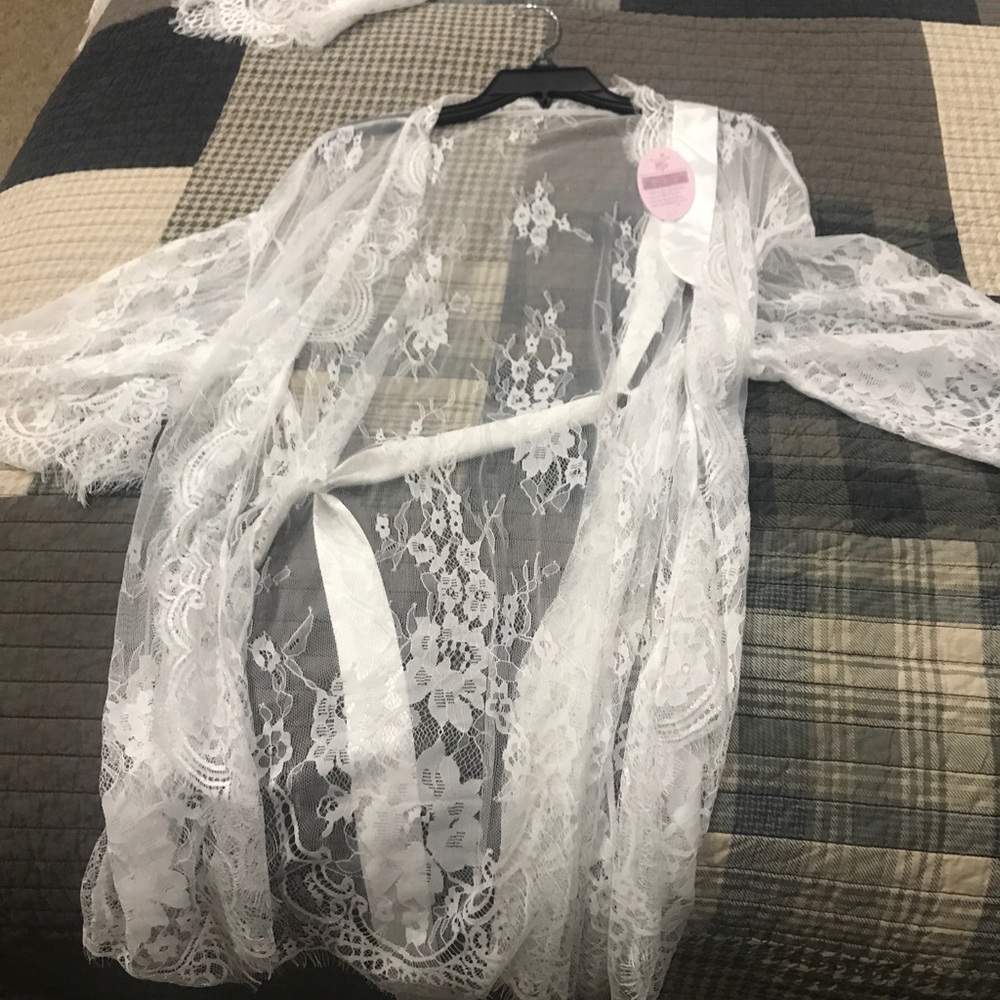 White Lace Kimono
